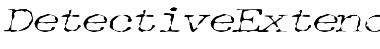 DetectiveExtended Italic.ttf