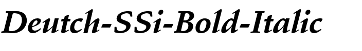 Deutch SSi Bold Italic.ttf