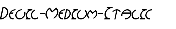 Devil Medium Italic.ttf