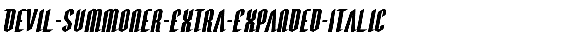 Devil Summoner Extra-Expanded Italic Extra-Expanded Italic.ttf
