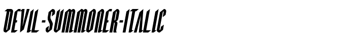 Devil Summoner Italic Italic.ttf