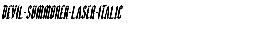 Devil Summoner Laser Italic Italic.ttf
