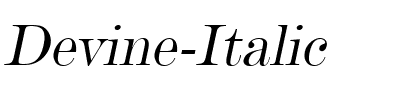 Devine Italic.ttf