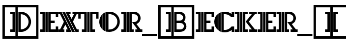 Dextor Becker Initials Regular.ttf