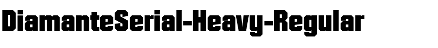 DiamanteSerial-Heavy Regular.ttf