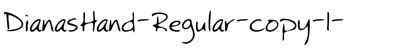 DianasHand Regular.ttf