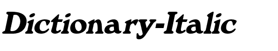 Dictionary Italic.ttf