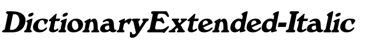DictionaryExtended Italic.ttf