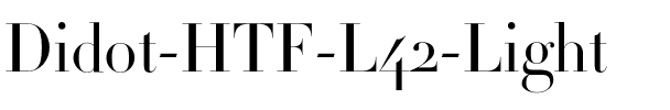 Didot Light.otf