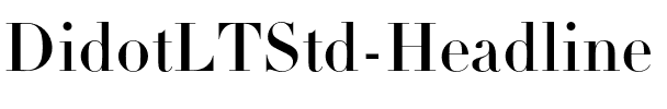 Didot LT Std Headline Regular.otf