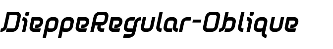 DieppeRegular Oblique Regular.ttf