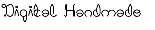 Digital Handmade Normal.ttf