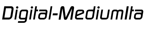 Digital-MediumIta Regular.otf
