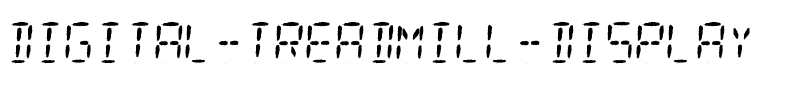 Digital Treadmill Display Normal.ttf