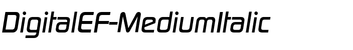 DigitalEF Medium Italic.otf