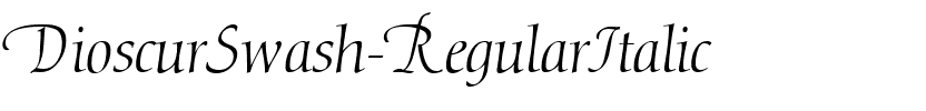 DioscurSwash RegularItalic.ttf