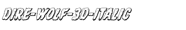 Dire Wolf 3D Italic Italic.ttf