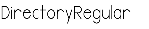 Directory Regular.ttf