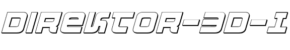 Direktor 3D Italic Italic.ttf