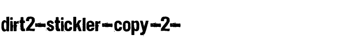 Dirt2 Stickler Normal.ttf