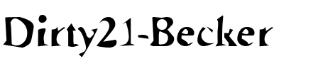 Dirty21 Becker Regular.ttf