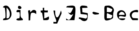 Dirty35 Becker Regular.ttf