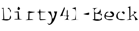 Dirty41 Becker Regular.ttf