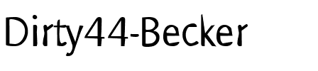 Dirty44 Becker Regular.ttf
