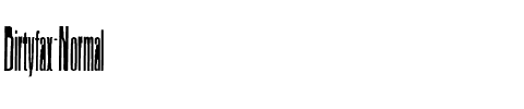 Dirtyfax Normal Regular.otf