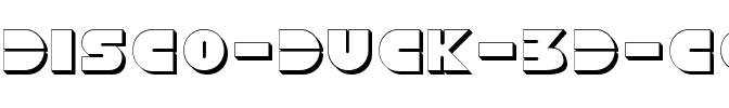 Disco Duck 3D 3D.ttf