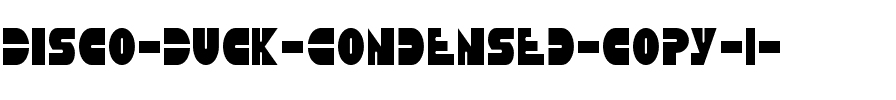 Disco Duck Condensed Condensed.ttf