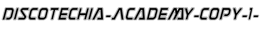 Discotechia Academy Italic.ttf
