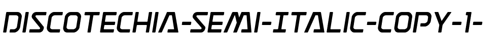Discotechia Semi-Italic Semi-Italic.ttf