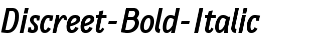 Discreet Bold Italic.ttf