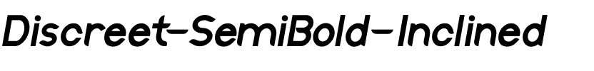 Discreet SemBd SemiBold Inclined.ttf