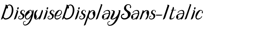 Disguise Display Sans Italic.otf