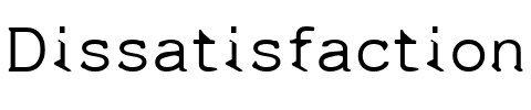 Dissatisfaction Regular.ttf
