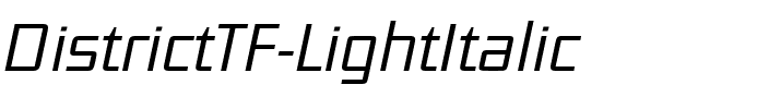 DistrictTF-LightItalic Regular.ttf
