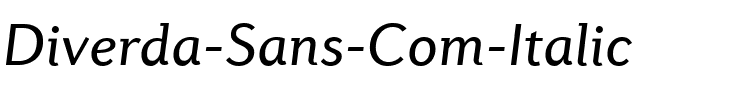 Diverda Sans Com Italic.ttf