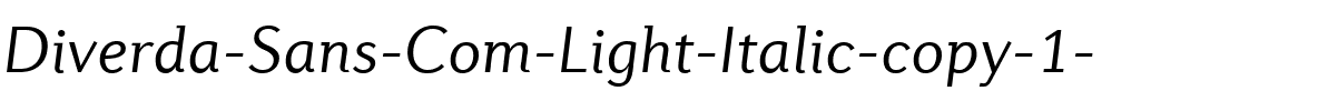 Diverda Sans Com Light Italic Regular.ttf
