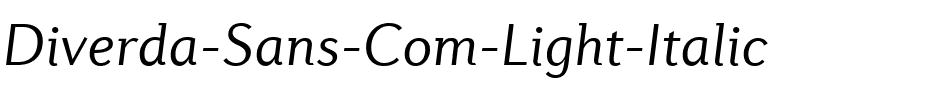 Diverda Sans Com Light Italic.ttf
