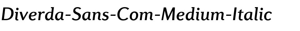 Diverda Sans Com Medium Italic.ttf