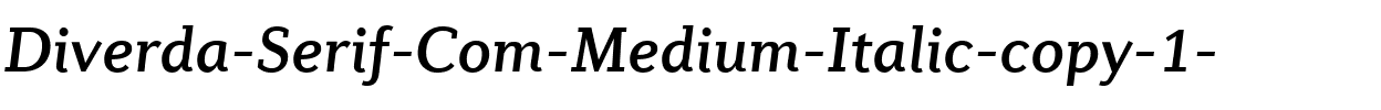 Diverda Serif Com Medium Italic Regular.ttf