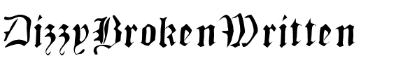 DizzyBrokenWritten Regular.ttf