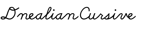 DnealianCursive Regular.ttf