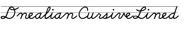 DnealianCursiveLined Regular.ttf