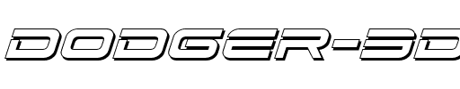 Dodger 3D Italic Italic.ttf