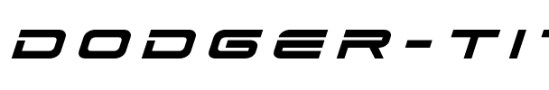 Dodger Title Italic Italic.ttf