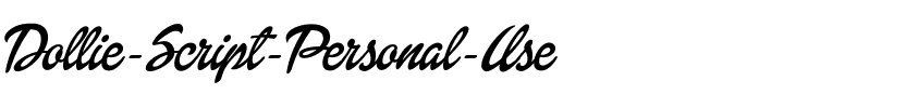 Dollie Script Personal Use Regular.ttf