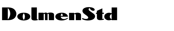 Dolmen Std Regular.otf